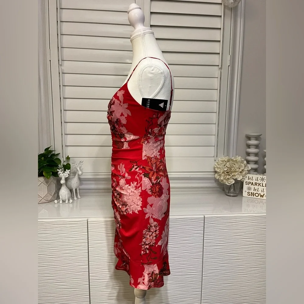 Red Floral Dress - Picture 2 of 6